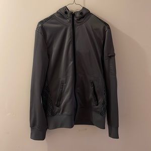 Beautiful active Gray & black soft dry fit size small active full zip up hoodie